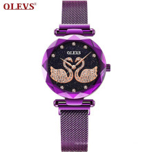 OLEVS 5888  Women Watch Starry Sky Dial Clock Luxury Bracelet Quartz Waterproof Wristwatches relogio feminino zegarek damski